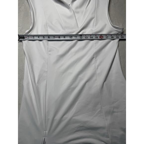 Sailor-Sailor White Performance Shift Dress Sleeveless Tennis Pickleball XL - Picture 3 of 12